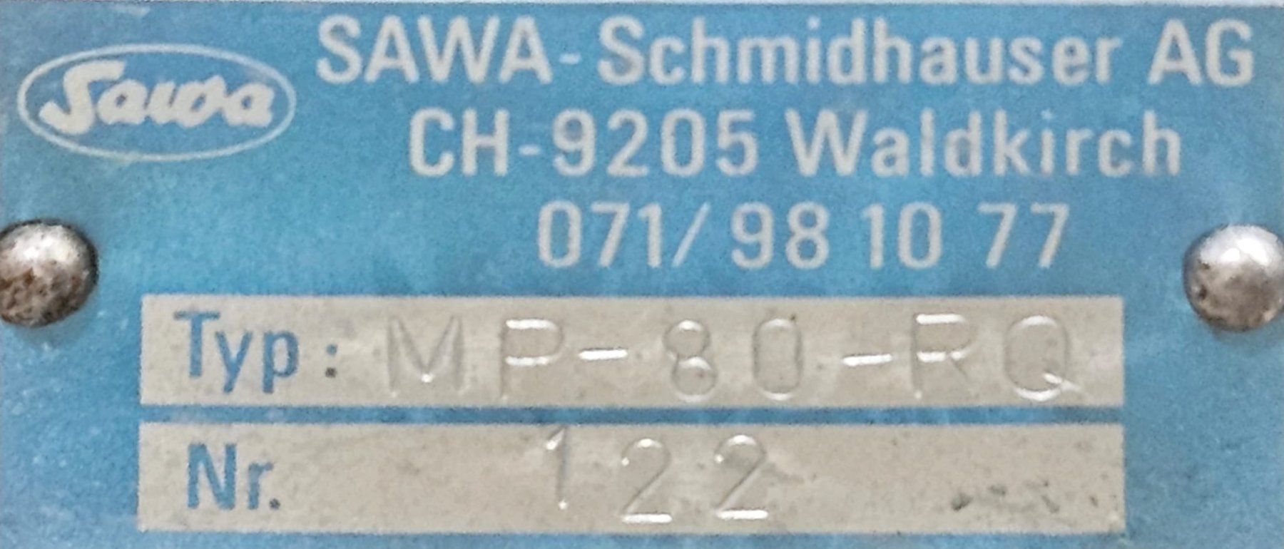 Laborzubehör: SAWA Peripheralradpumpe MP-80-RQ – Gebraucht aus Niederdorf von LeptonAG_Labor 3