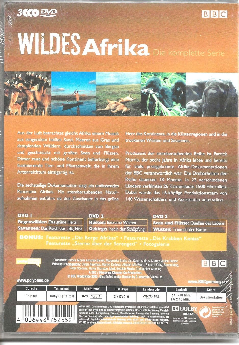 Tutti i DVDs: WILDES AFRIKA -OVP- – Nuovo e nell'imballaggio originale da Reinach BL venduto da studii100 1