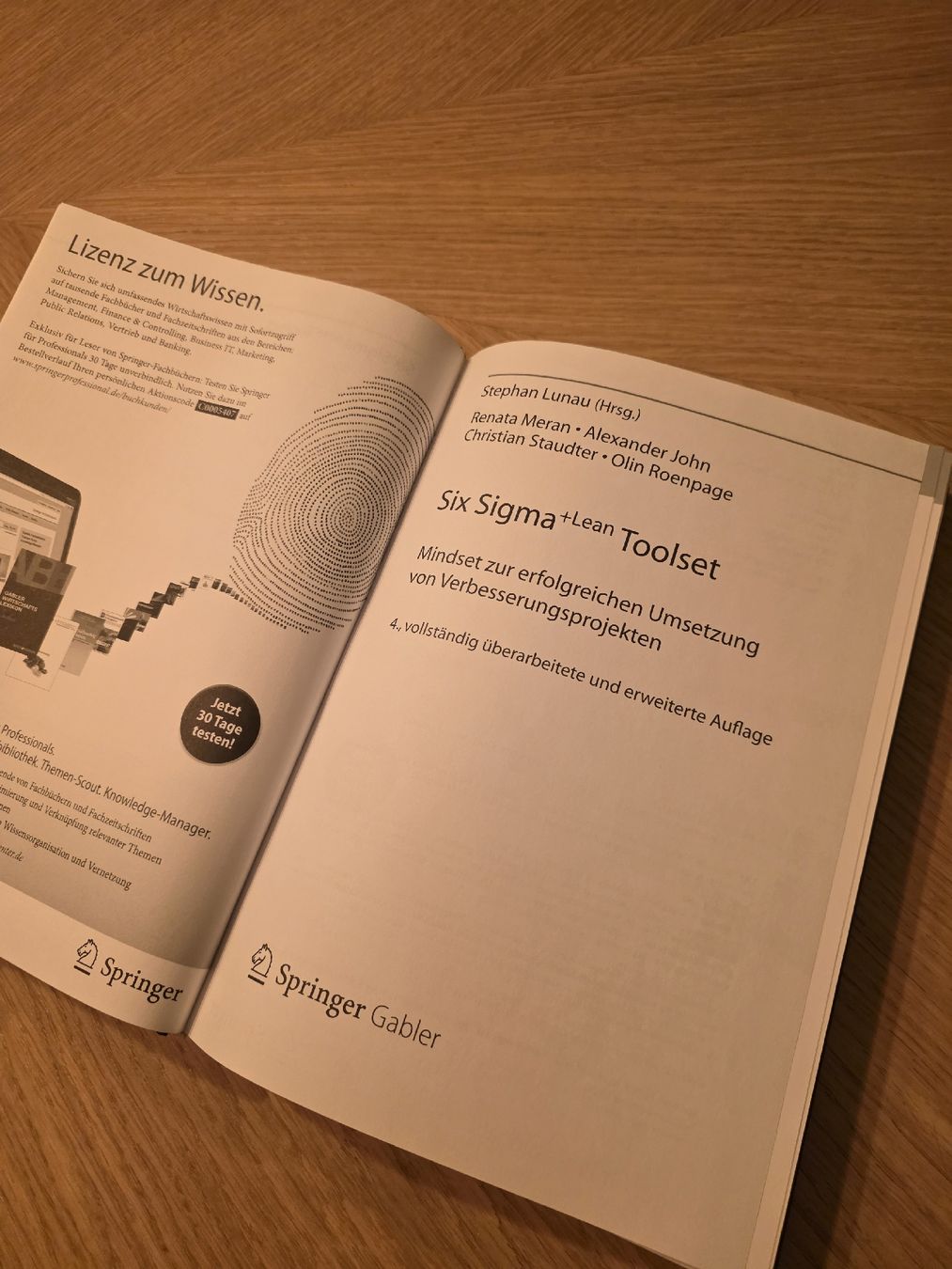 Libri: Six Sigma + Lean Toolset Book - Boost Your Productivity! – Usato da Zürich venduto da Dani.M6 1
