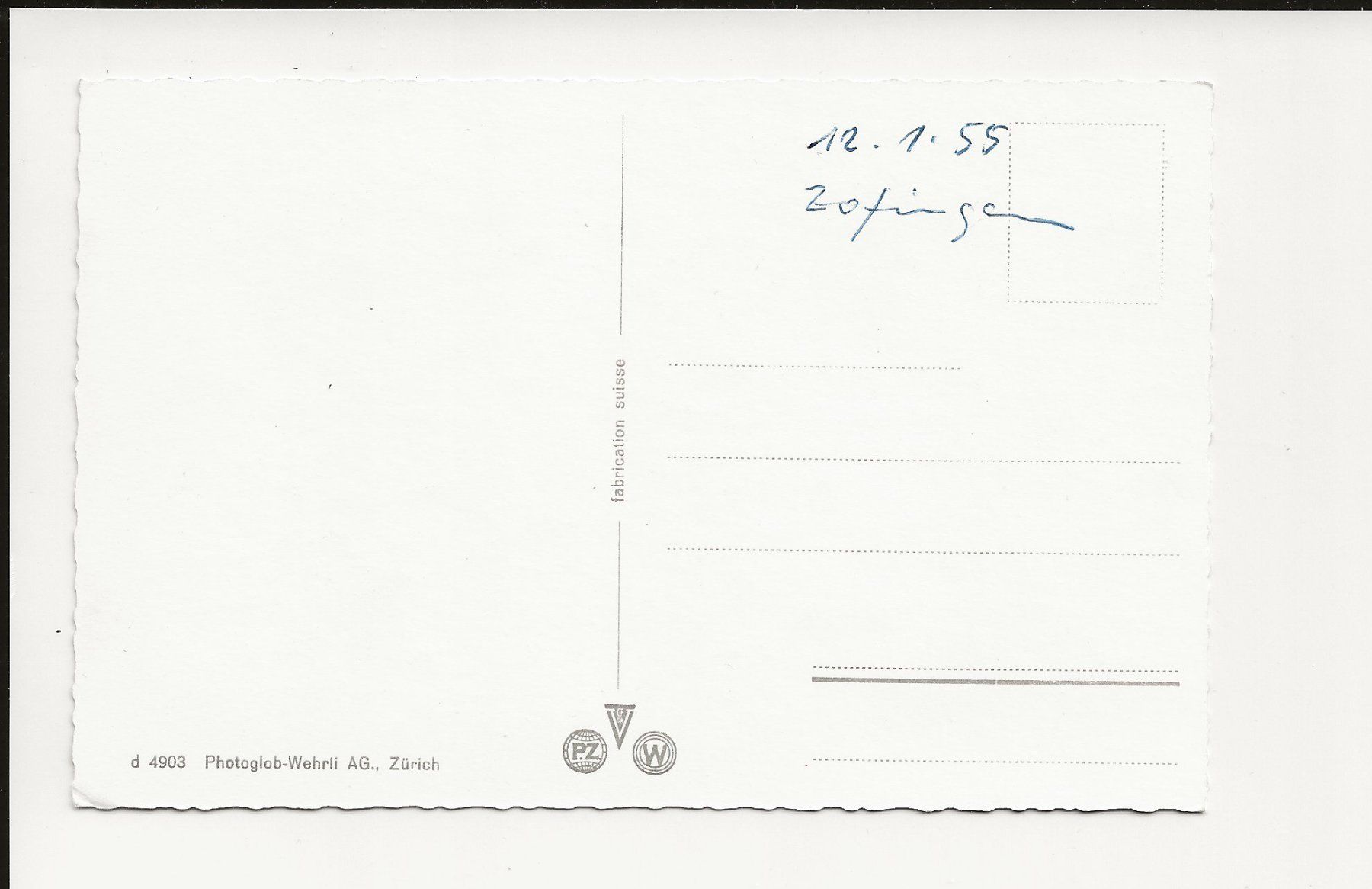 Cartoline postali: AK 1955 Zofingen AG – Usato da Greifensee venduto da 315WDO 1