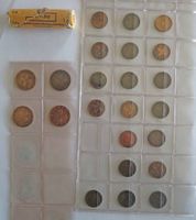 1 Rappen ab 1938 und 2 Rappen ab 1948, dabei Münzrolle 1 Rp.