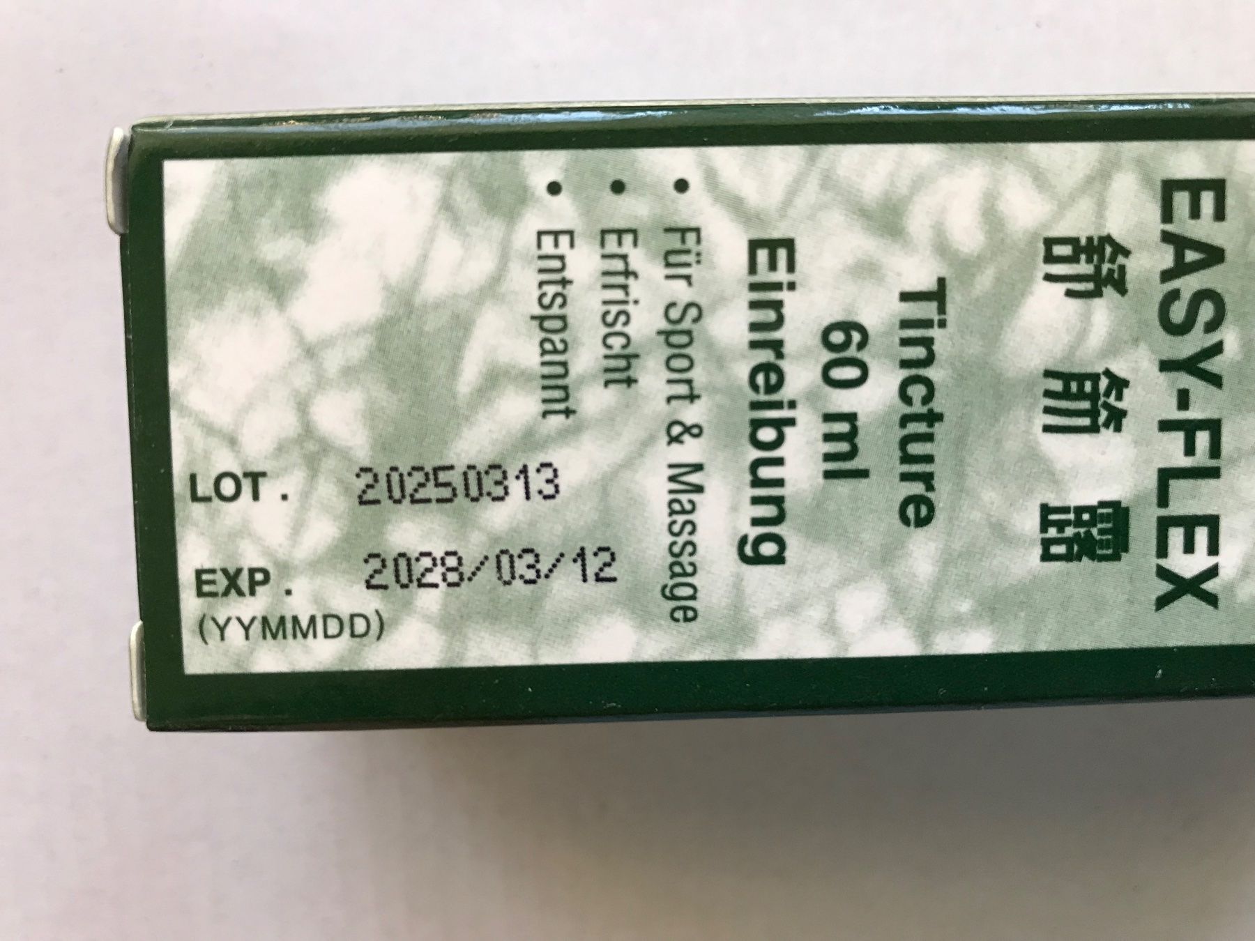 Prodotti di pulizia: EasyFlex Shu Jin Lu 60ml green mit Spray – Nuovo e nell'imballaggio originale da Niederteufen venduto da Soho8 4