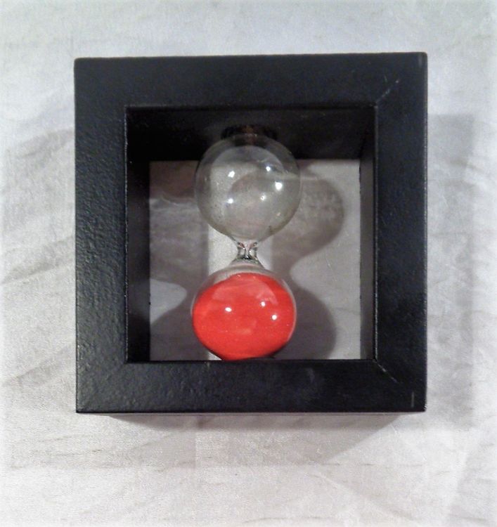 EQLEF Sanduhr 5 Minuten – 16 Cm Groß, Aus Acryl & Glas, Blauer Sand