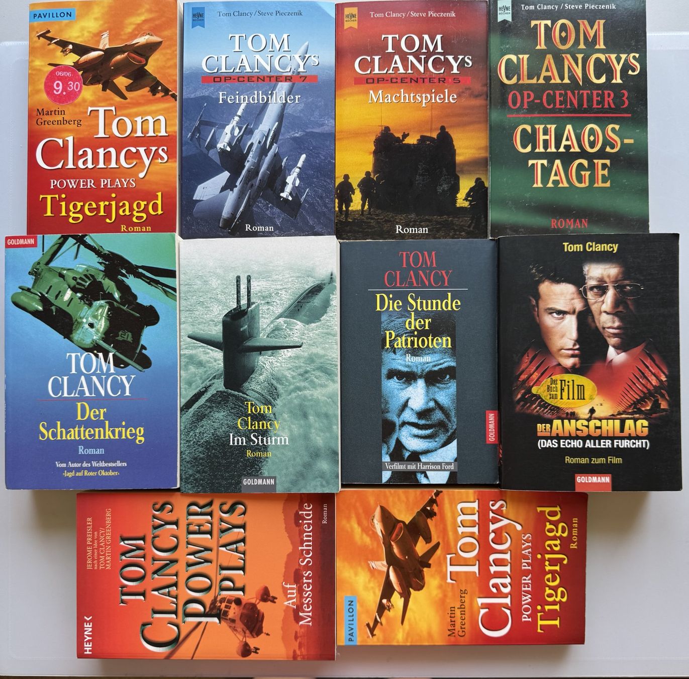 Bücher: 10 Romane Tom Clancy – Gebraucht aus Schwyz von Monpe1