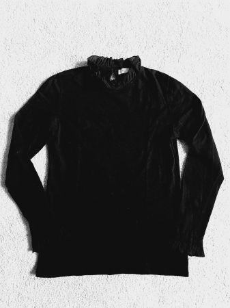 Rich&Royal Shirt mit Rüschenkragen Gr, S