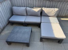 Garten-Lounge (Modular)  Grau/Wetterfest