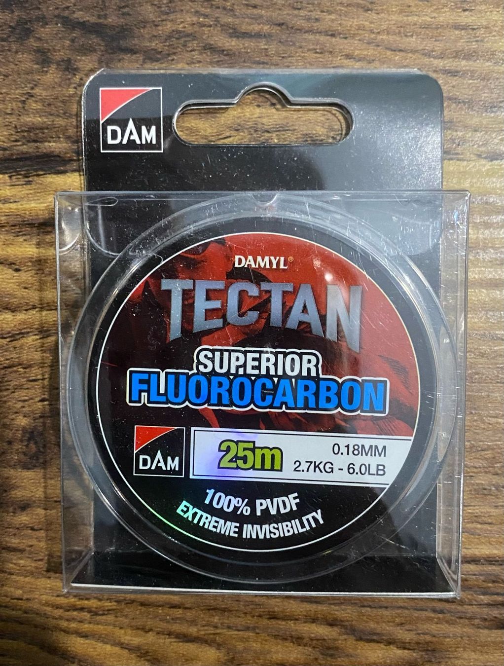 Dam Tamburi & Mulinelli: DAM Tectan Fluorcarbon 25m - 0.18 mm/2.7kg – Nuovo e nell'imballaggio originale da Widnau venduto da Fishingtackle_Oggy