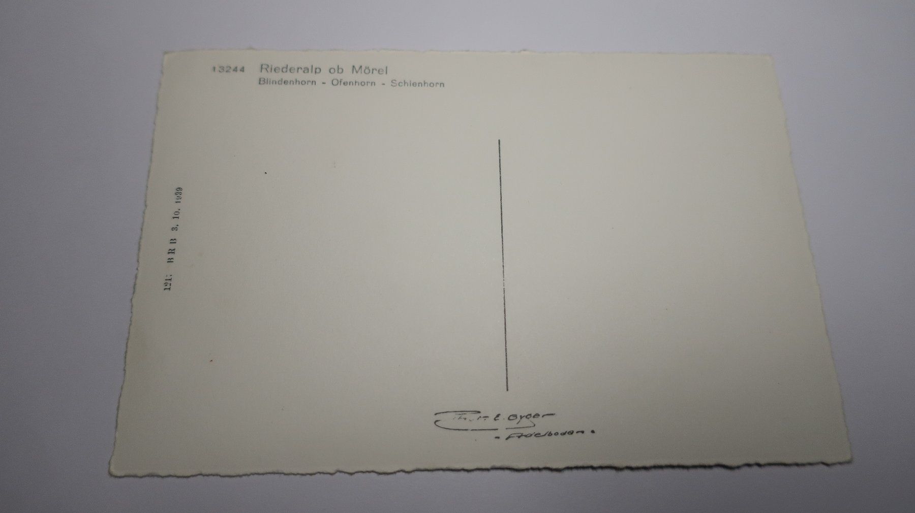 Ansichtskarten: Riederalp ob Mörel – Gebraucht aus Cormoret von Pascalll2001 3