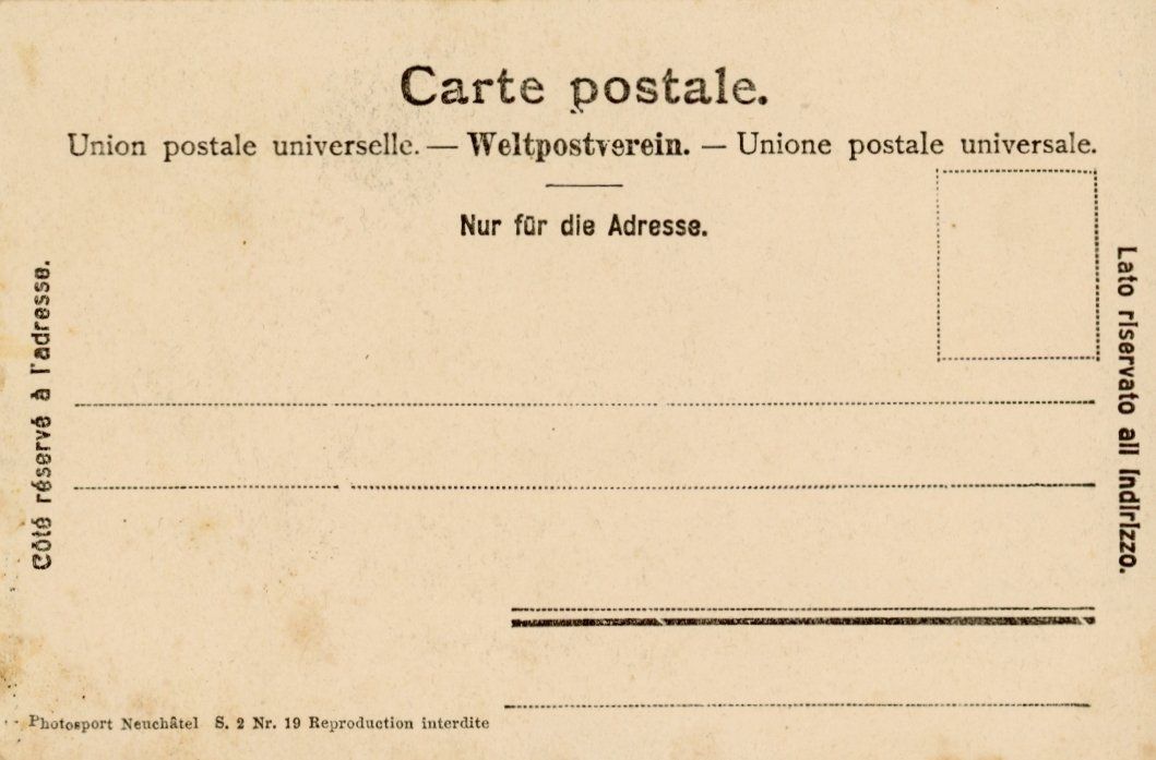 Cartoline postali: Colombier  NE         ca.  1 9 0 0 – Usato da Brig venduto da Valcards54 1