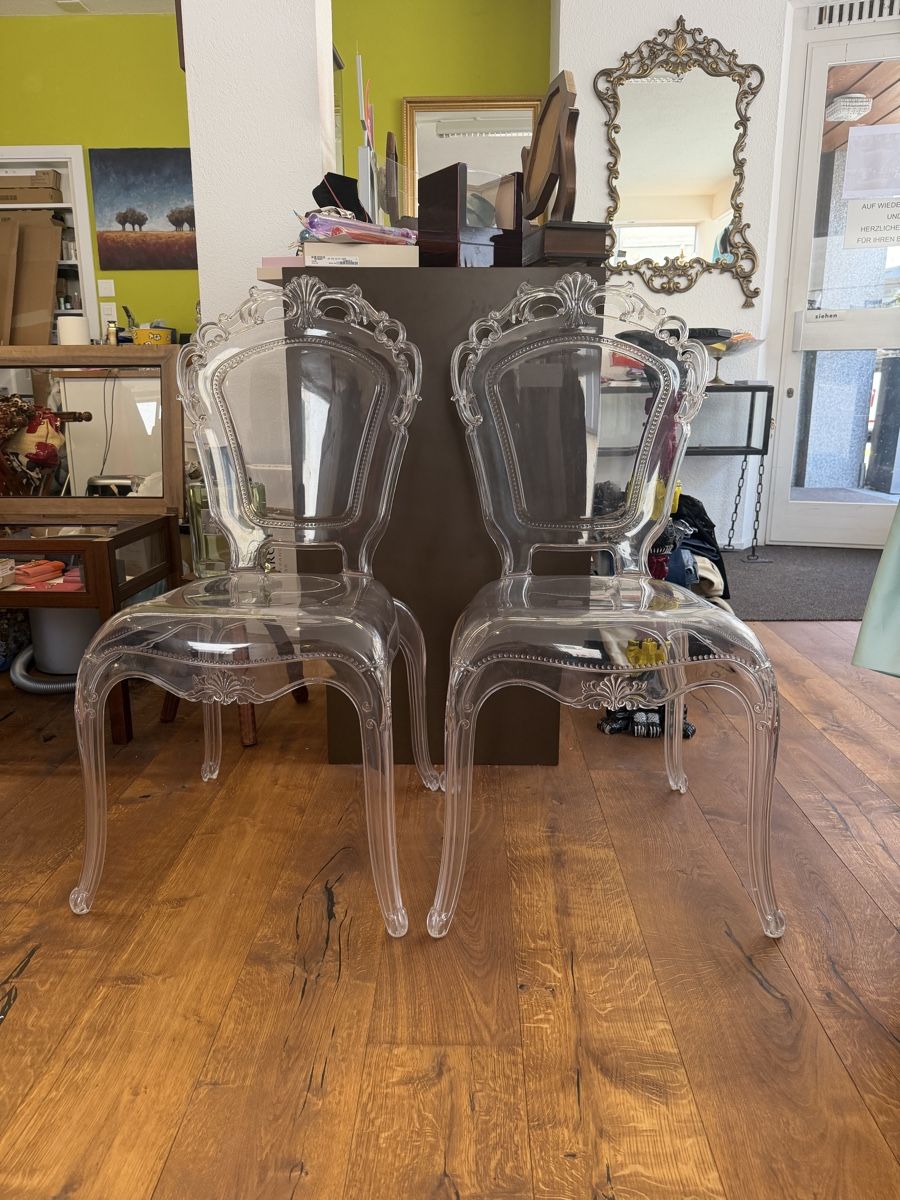 Sedie: Baci Milano Barock Stühle transparent 2er Set Design – Usato da Andermatt venduto da Diadiusdiana