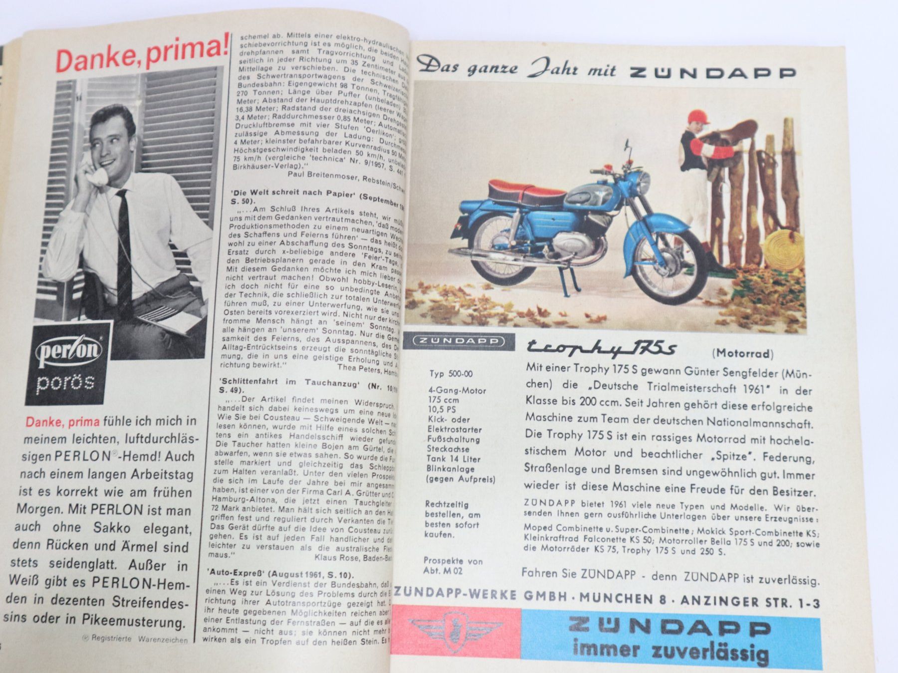 Riviste & Magazine: Hobby 1961 VW 1500, DAF, VW Karmann, Zündapp – Usato da Eschenbach SG venduto da Astalavista 4