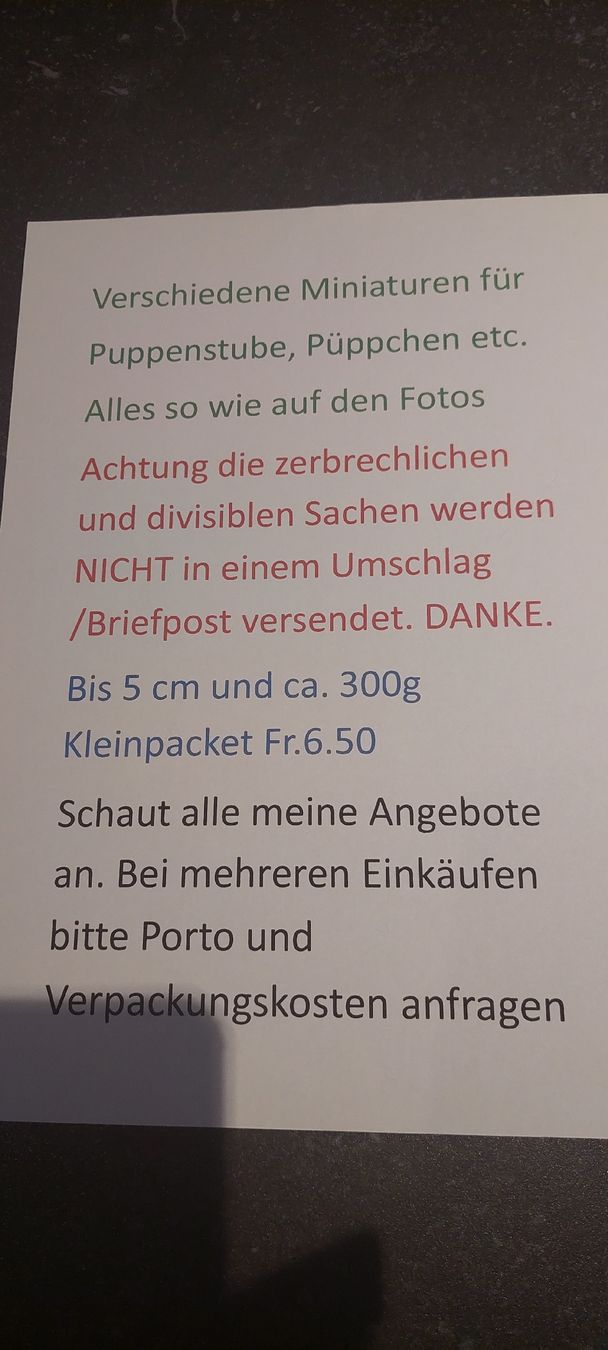 Alle Dekorationen: Miniatur Weihnachtskrippe  – Neu (gemäss Beschreibung) aus Muri AG von nindo1 6