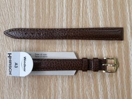 Uhrenband Leder 12mm, Hirsch Windsor lang