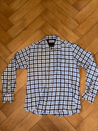 Flanellhemd Barbour Blau/Weiss Kariert