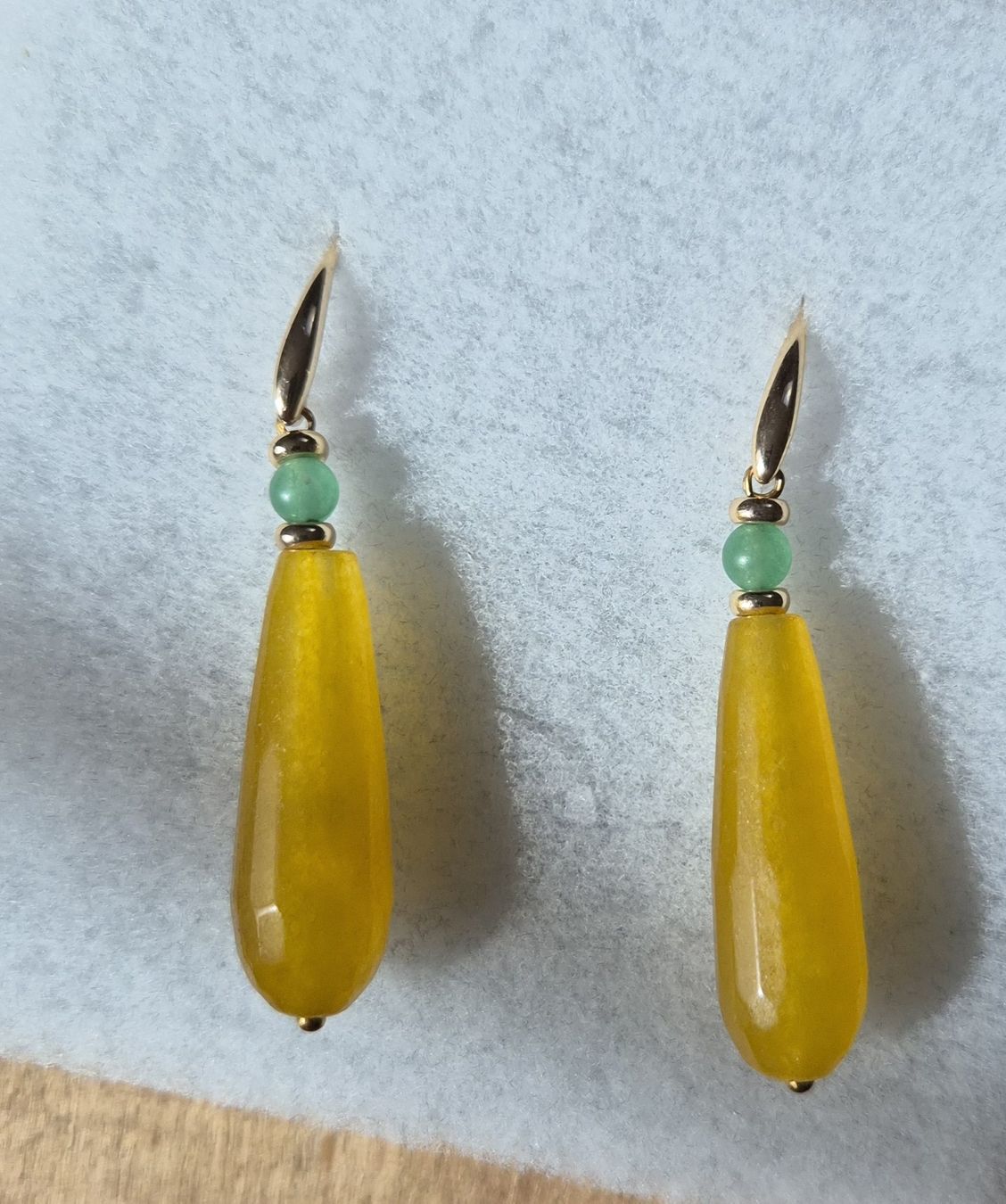Orecchini pendenti & Orecchini a lobo: Gelbe Jade, Aventurin, echte Steine Ohrhänger – Nuovo (secondo la descrizione) da Eggersriet venduto da illy76 1