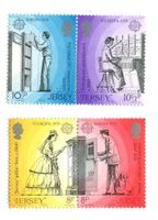 Briefmarken "Die Post". Jersey.
