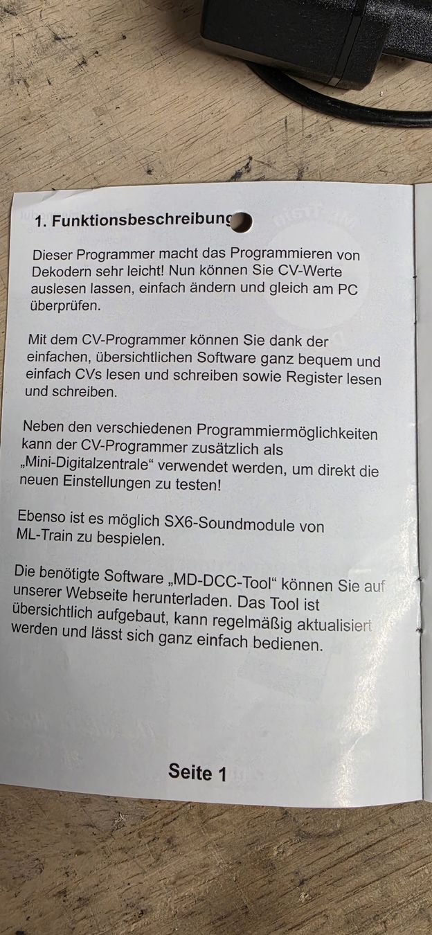 Trains électriques: ML-Train Digital Dekoder Programmer für Spur G - Top! – D'occasion à Breitenbach par gnieserli 2