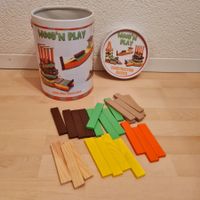 Wood'n play Holzbausteine farbig 100 Stk.