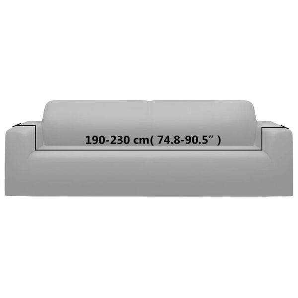 Divani: Housse extensible de canapé 2 places Gris Jersey de polyeste – Nuovo e nell'imballaggio originale da Palézieux venduto da bantouklan1 5