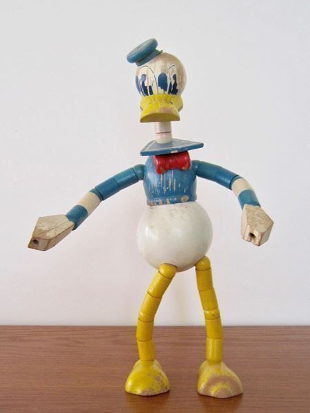 Disney Statuette: Holzfigur Donald Duck wohl 50er Jahre – Usato da Lüchingen venduto da Eeizo 1