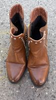 Damen Stiefeletten braun mit Nieten guter Zustand
