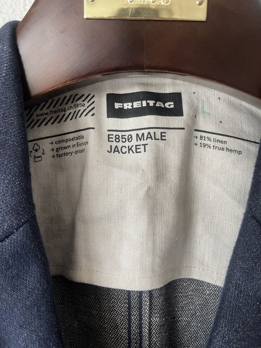 Freitag Giacche: FREITAG E850 LEINEN / HANF SAKKO Gr. M/L NEU !!! – Nuovo e nell'imballaggio originale da Zürich venduto da Recode.Fashion 2