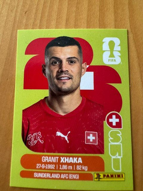 Panini Carte collezionabili: Panini WM 2026 - SUI 9 - Granit Xhaka – Usato da Eschenbach SG venduto da Grummelzwerg