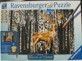 Ravensburger Puzzle 1200 - Hirsch im Birkenwald