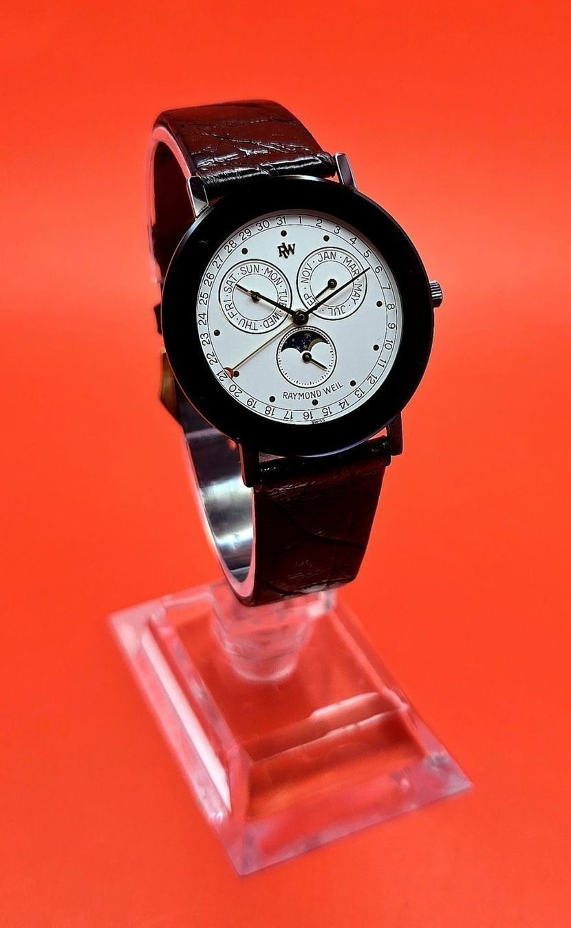 Raymond Weil Orologi: Raymond Weil Othello Triple Calendar Moonphase – Usato da Glattbrugg venduto da aquanautilus 7