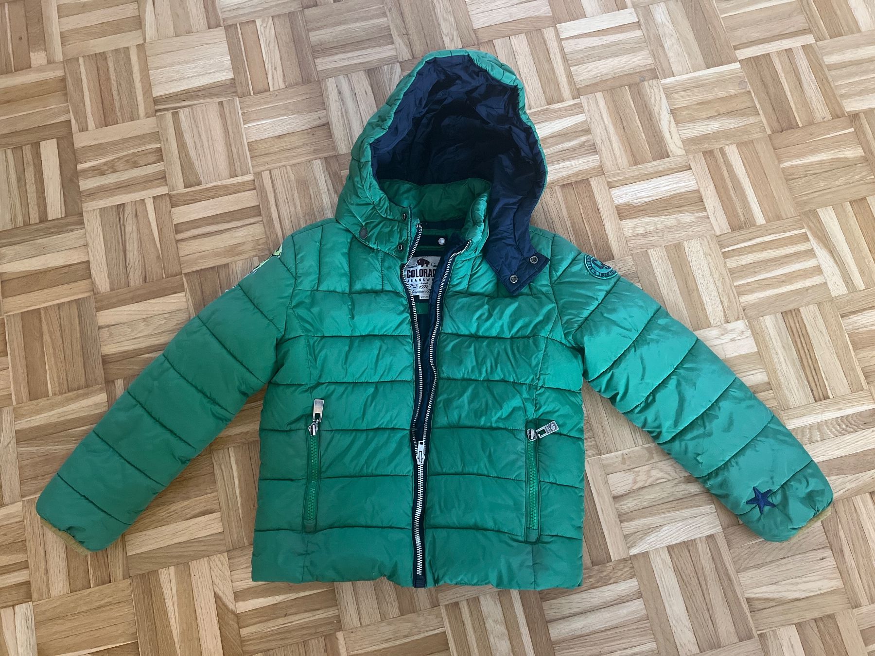 Giacche & Cappotti: Winterjacke grün, Gr. 128, wattiert – Usato da Zuchwil venduto da Commander0 2