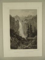 SCHÄCHENTAL STÄUBIBACH, STAHLSTICH NACH ROHBOCK 1870