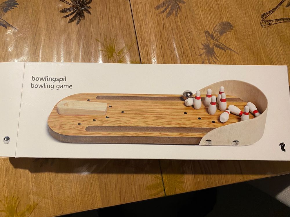 Mini Bowling De Table ZITUZY – Planche En Bois Avec Quilles Et Boule Métal – Jeu De Doigts Pour Bureau Ou Soirées