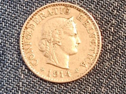 Tutti le monete: 5 rappen 1914 – Usato da Bure venduto da chap981