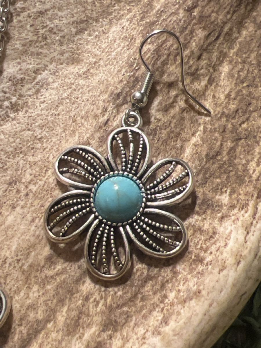 Altri gioielli: Schönes Schmuckset mit Türkis-Blume  – Nuovo (secondo la descrizione) da Seon venduto da Sunny-Schmuck78 2