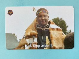 Telefonkarte Lesotho King Letsie III. M30
