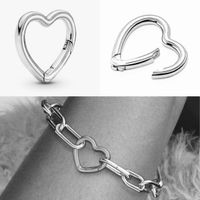 Herz Charm Verbindungsstück für Pandora Armband