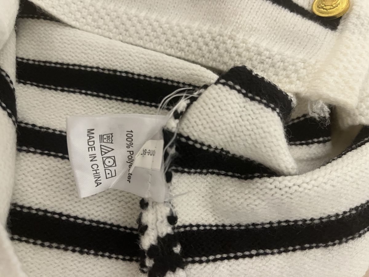 Gilet & Giacche senza maniche: Strickweste gestreift one size neu – Nuovo (secondo la descrizione) da Birrwil venduto da vanyboo 3