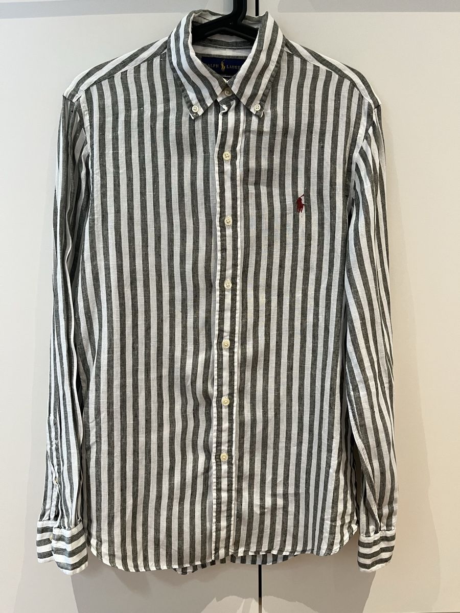 Ralph Lauren Chemises: Ralph Lauren Leinenhemd Olive – D'occasion à Sursee par dok_bz9b