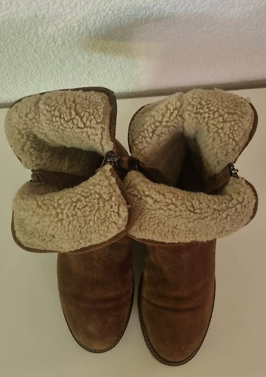 Damenschuhe: Bottines Minelli en cuir suédé/ T. 38 – Gebraucht aus Monthey von Linasmile 2