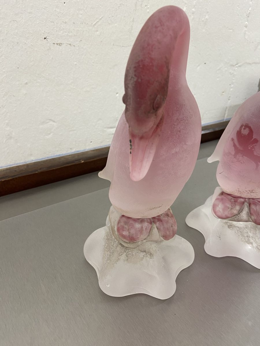 Sculture & Statue: 2 Murano Cenedese Glasenten Skulpturen – Usato da Dietikon venduto da brocki-eyra 6