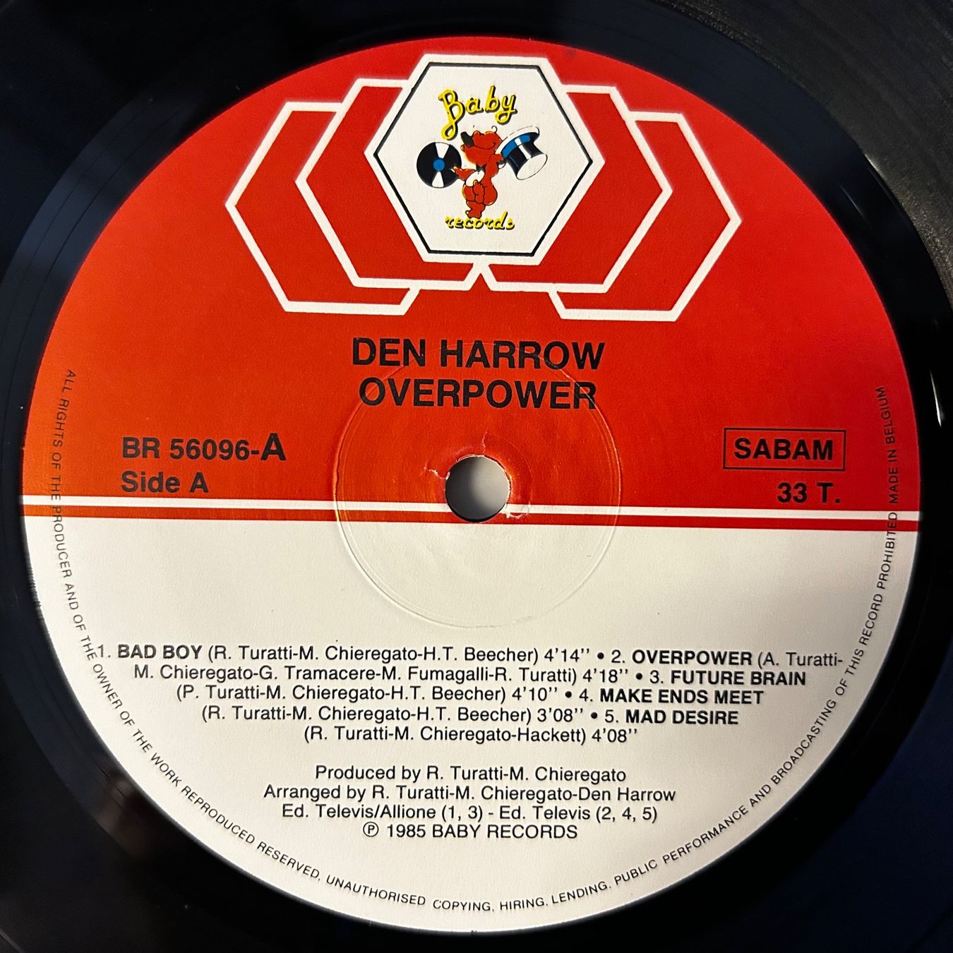 Dischi in vinile: Den Harrow - Overpower LP - Vinyl LP Top! – Usato da Aesch BL venduto da BernisFlomi 2