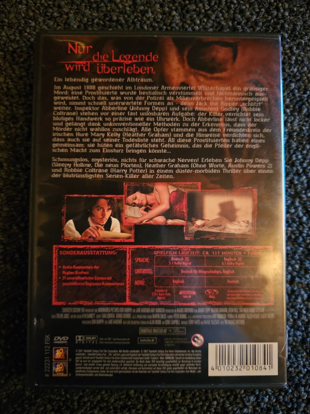 Tutti i DVDs: FROM HELL(14159) – Usato da Ruswil venduto da M71 1