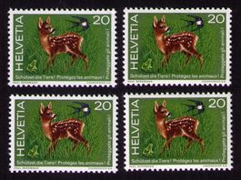 1976_579_Reh_Rauchschwalbe_Frosch__SCHÜTZT DIE TIERE ! **