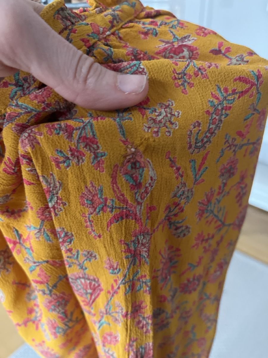 Camicette: Bluse mit Blumenmuster, gelb, S – Usato da Solothurn venduto da Bobesch08 4