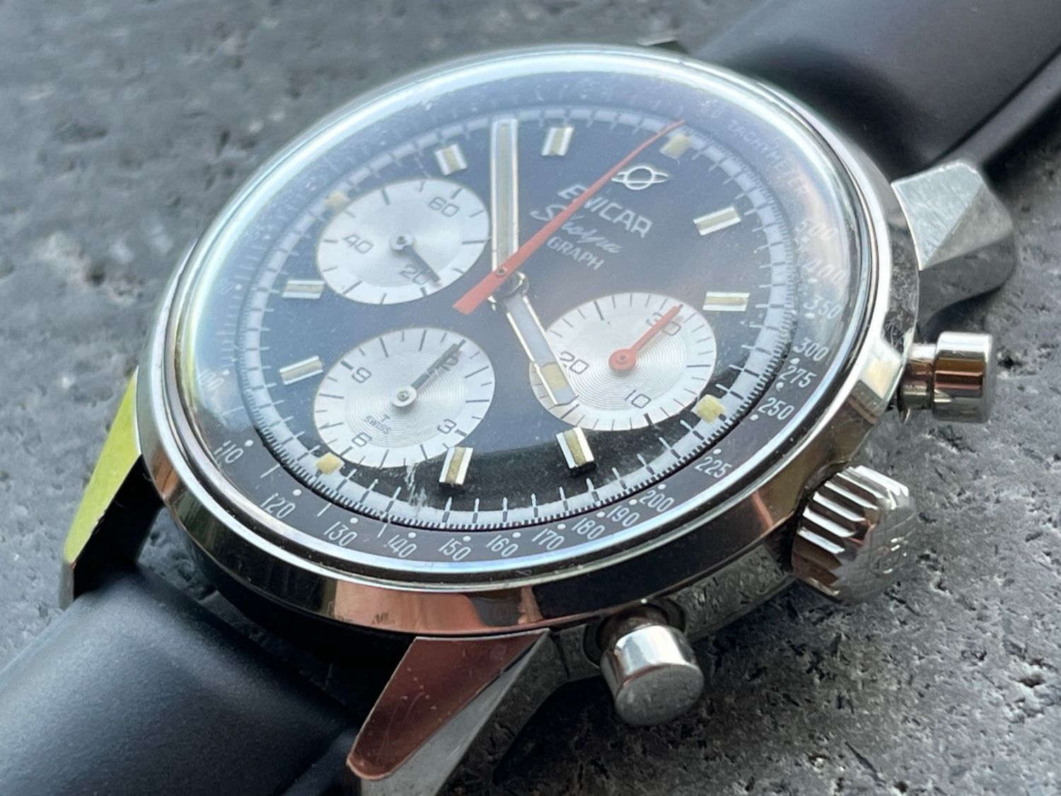 Enicar Orologi: ENICAR SHERPA-GRAPH MK IV 072-02-01 – Usato da Beinwil am See venduto da watchfever