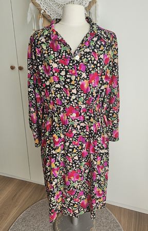 Vintage Kleid Stanner München 100% Seide gr.42