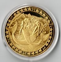 Fische_Sternzeichen _Goldig_Medaile in Schutzkapsel