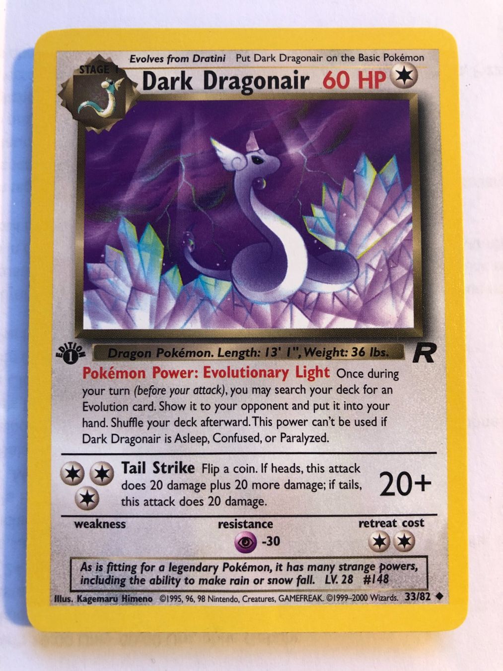 Sammelbilder & Trading cards: Dark Dragonair (unc.) Team Rocket 1st - MINT- ab 1.- – Gebraucht aus Giubiasco von dan_pr8b