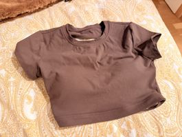  Top, Sport Top, Grösse L, Braun, Neu