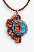 Collier Pièce unique sculptée  “ pétale et spirale”
